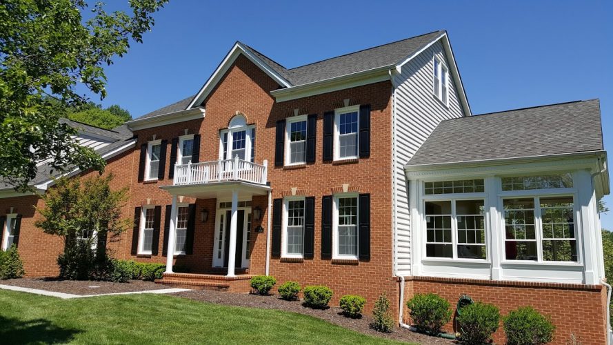 new windows installation on brick facade baltimore MD