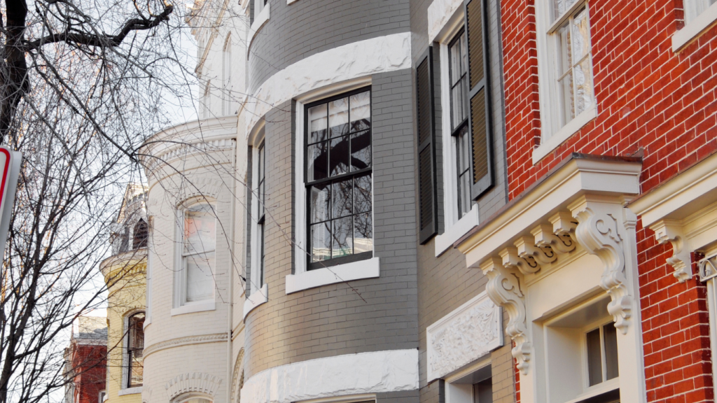 The gray house at Georgetown