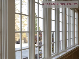 Interior view of multiple energy-efficient replacement windows